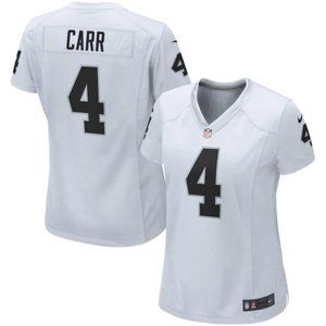 Women's Derek Carr Las Vegas White Jersey